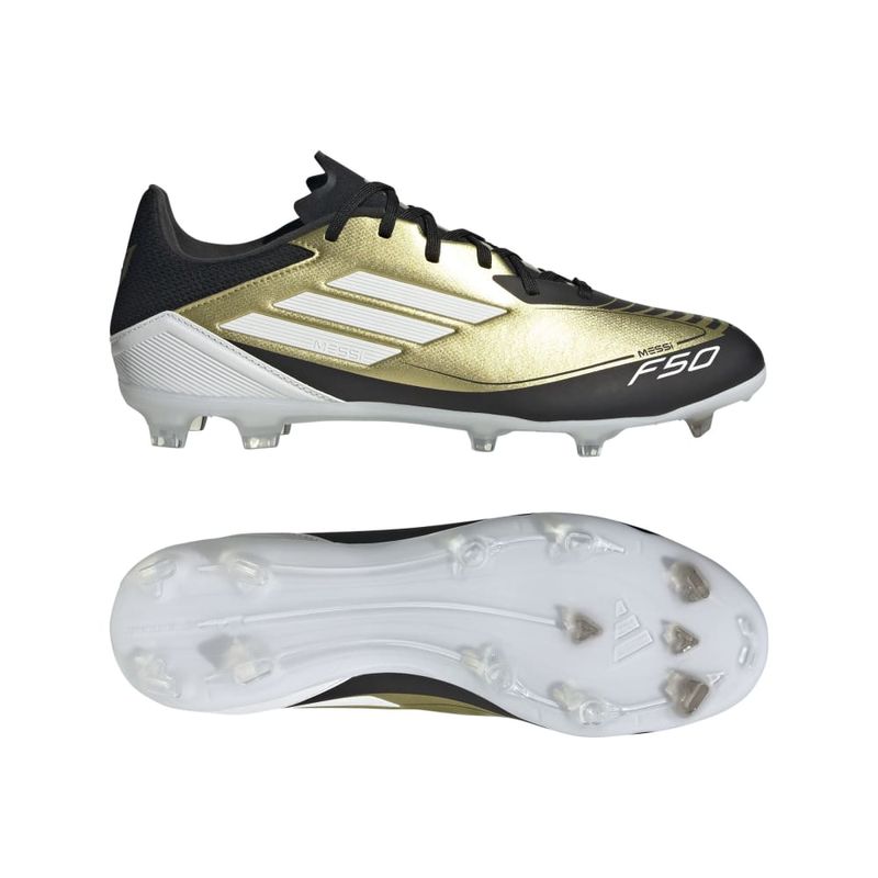 Guayos-adidas-para-hombre-F50-League-Fg-Mg-Messi-para-futbol-color-amarillo.-Detalle-1