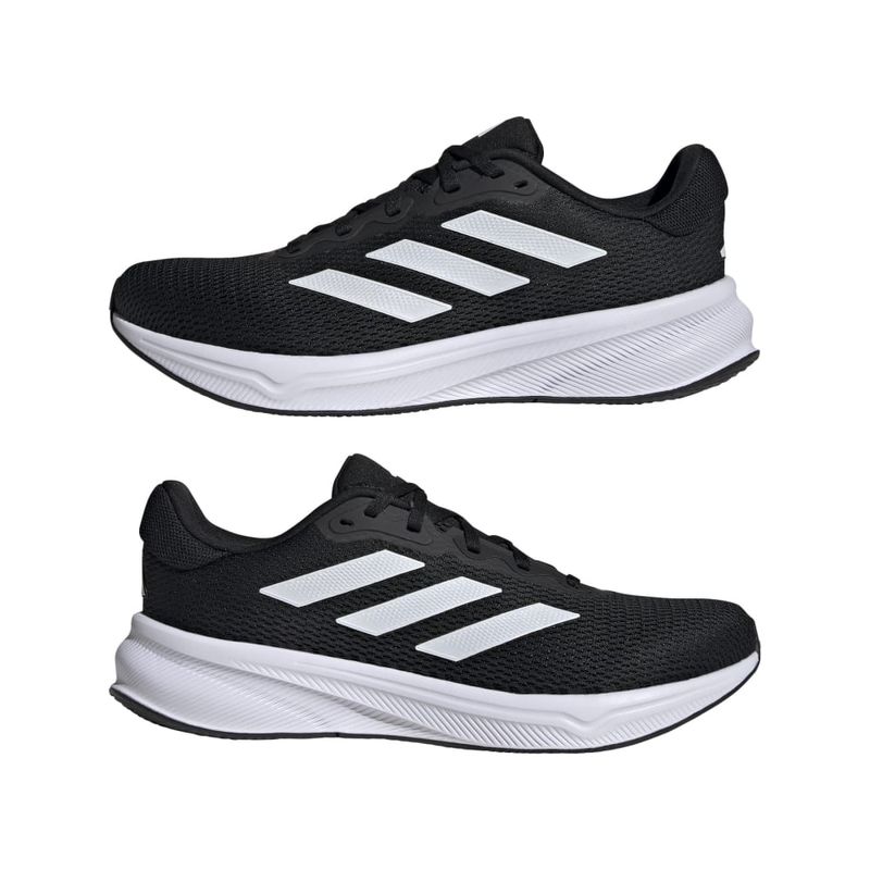 Tenis-adidas-para-hombre-Response-para-correr-color-negro.-Par-Alineados