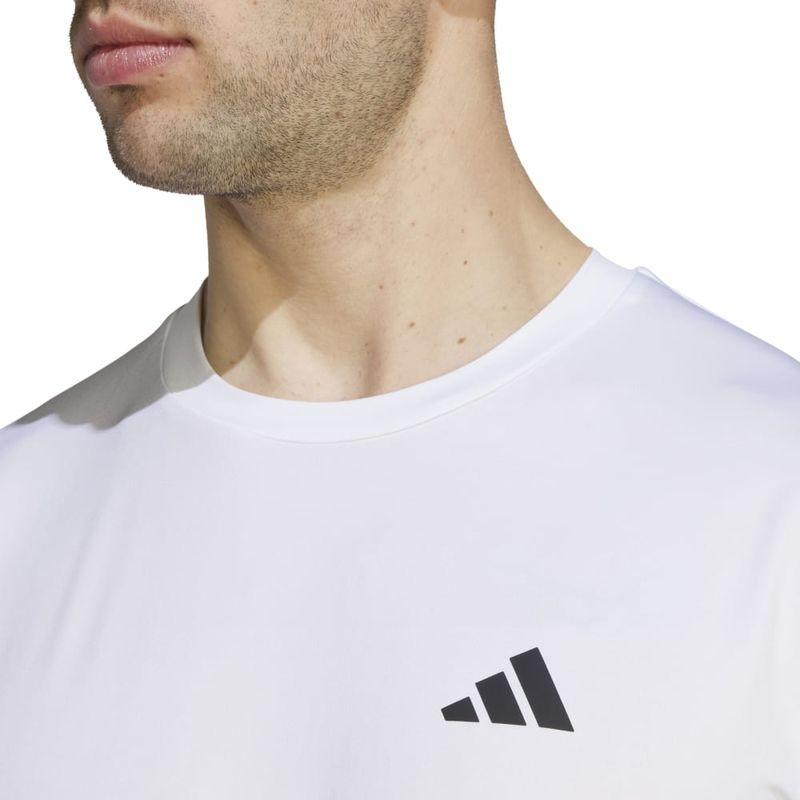 Camiseta-Manga-Corta-adidas-para-hombre-Tr-Es-Stretch-T-para-entrenamiento-color-blanco.-Detalle-2
