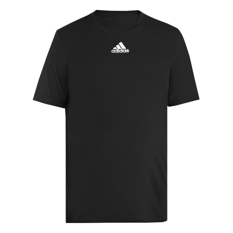 Camiseta-Manga-Corta-adidas-para-mujer-W-Small-Logo-T-para-moda-color-negro.-Frente-Sin-Modelo