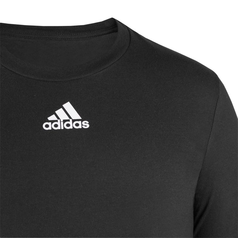 Camiseta-Manga-Corta-adidas-para-mujer-W-Small-Logo-T-para-moda-color-negro.-Detalle-1