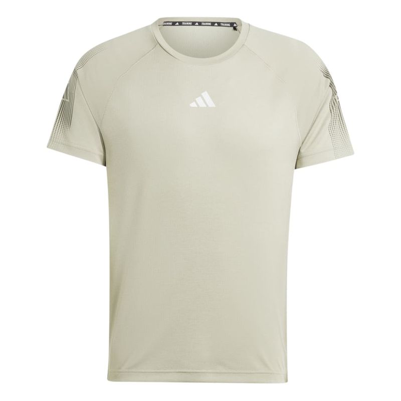 Camiseta-Manga-Corta-adidas-para-hombre-Gym--Bl-Tee-para-entrenamiento-color-gris.-Frente-Sin-Modelo