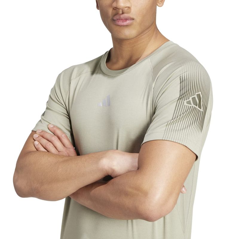 Camiseta-Manga-Corta-adidas-para-hombre-Gym--Bl-Tee-para-entrenamiento-color-gris.-Detalle-3