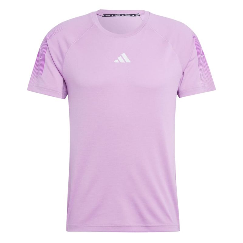 Camiseta-Manga-Corta-adidas-para-hombre-Gym--Bl-Tee-para-entrenamiento-color-morado.-Frente-Sin-Modelo