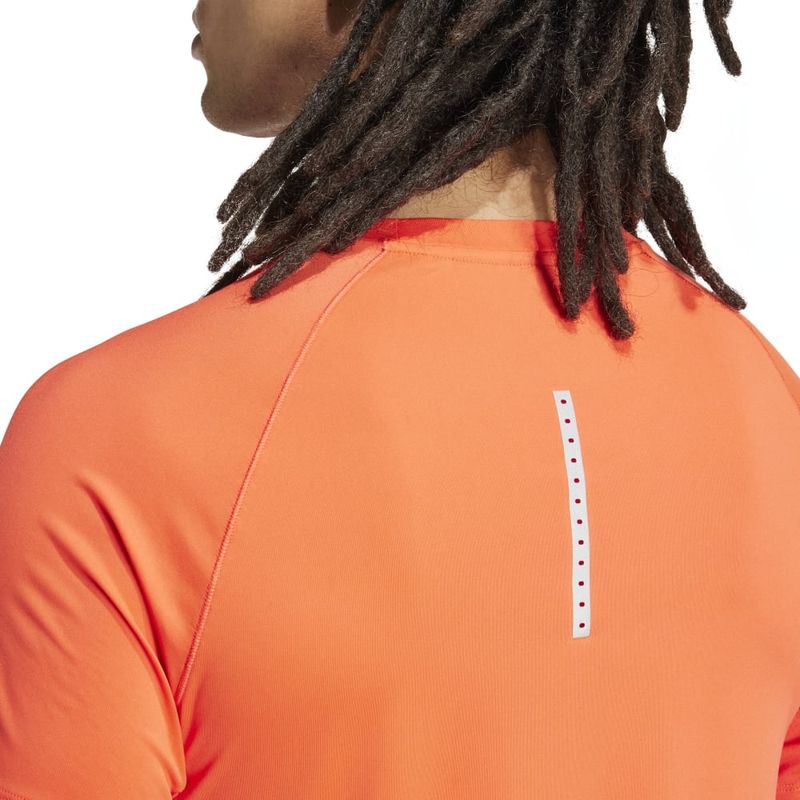 Camiseta-Manga-Corta-adidas-para-hombre-Gym--Tee-para-entrenamiento-color-naranja.-Detalle-3