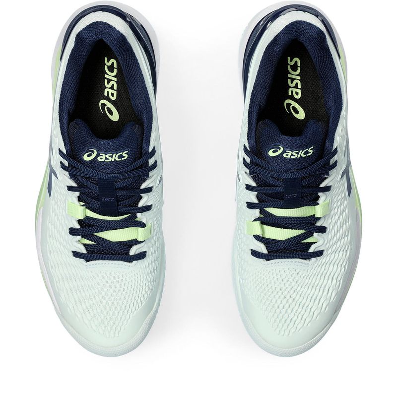 Tenis-asics-para-mujer-Gel-Resolution-9-Clay-para-tenis-color-azul.-Capellada