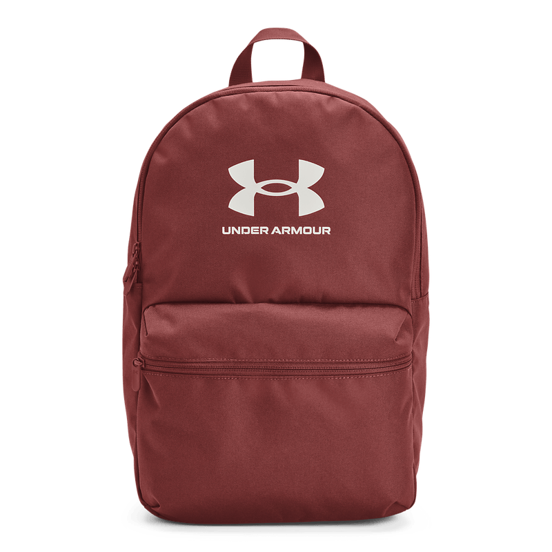 Morral-under-armour-para-hombre-Loudon-Lite-Backpack-para-entrenamiento-color-rojo.-Frente-Sin-Modelo