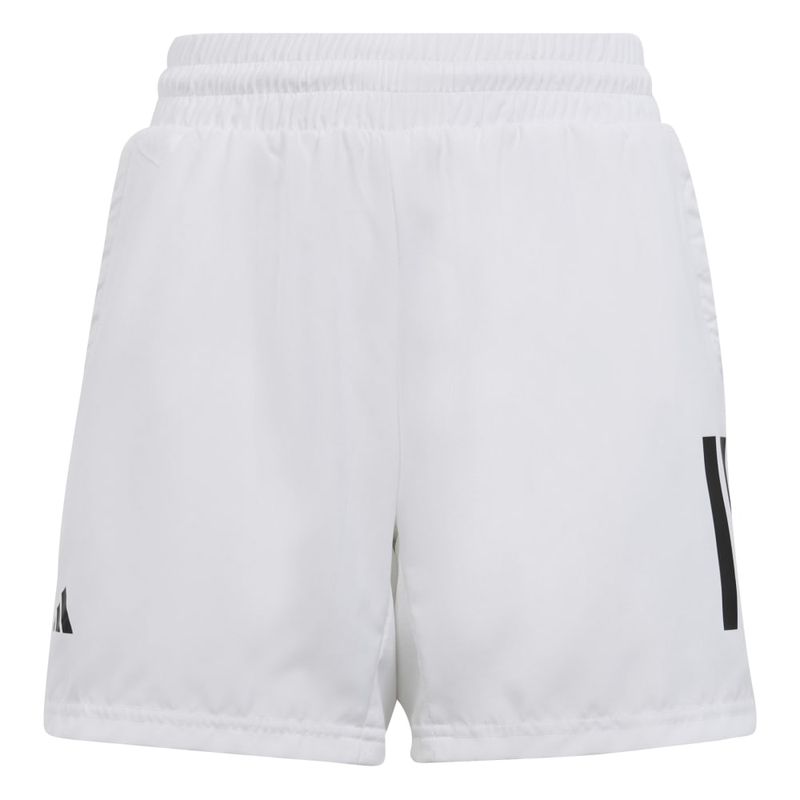 Pantaloneta-adidas-para-niño-B-Club-3S-Short-para-tenis-color-blanco.-Frente-Sin-Modelo
