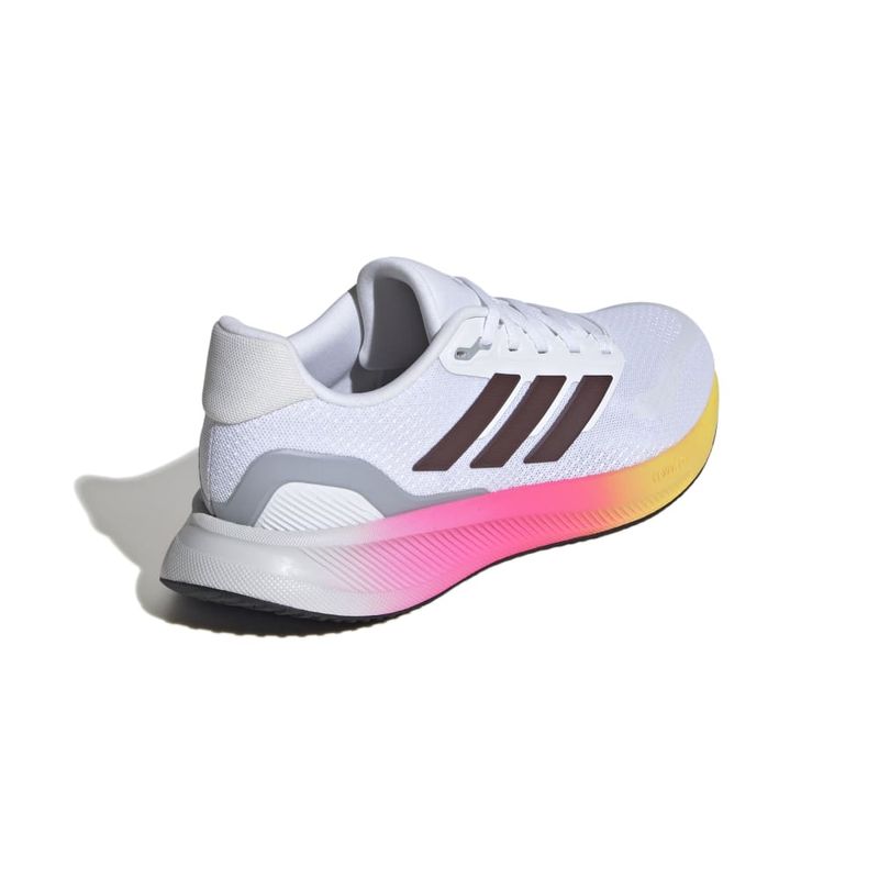 Tenis-adidas-para-mujer-Runfalcon-5-W-para-correr-color-blanco.-Talon
