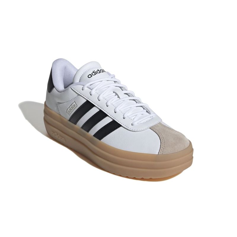 Tenis-adidas-para-mujer-Vl-Court-Bold-para-moda-color-blanco.-Par-Alineados