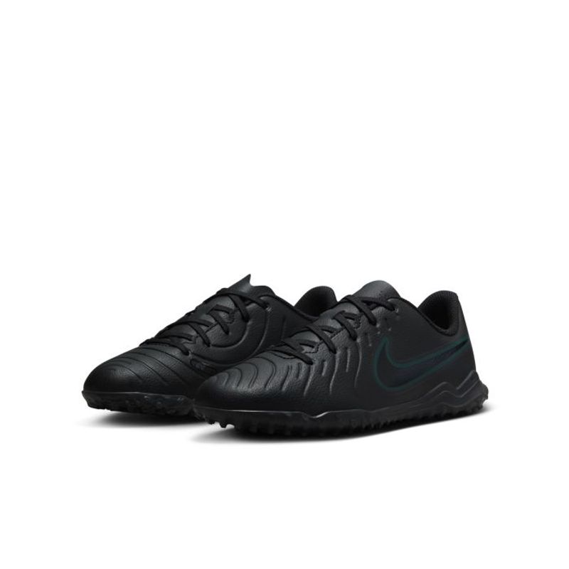 Guayos-nike-para-niño-Jr-Legend-10-Club-Tf-para-futbol-color-negro.-Par-Alineados