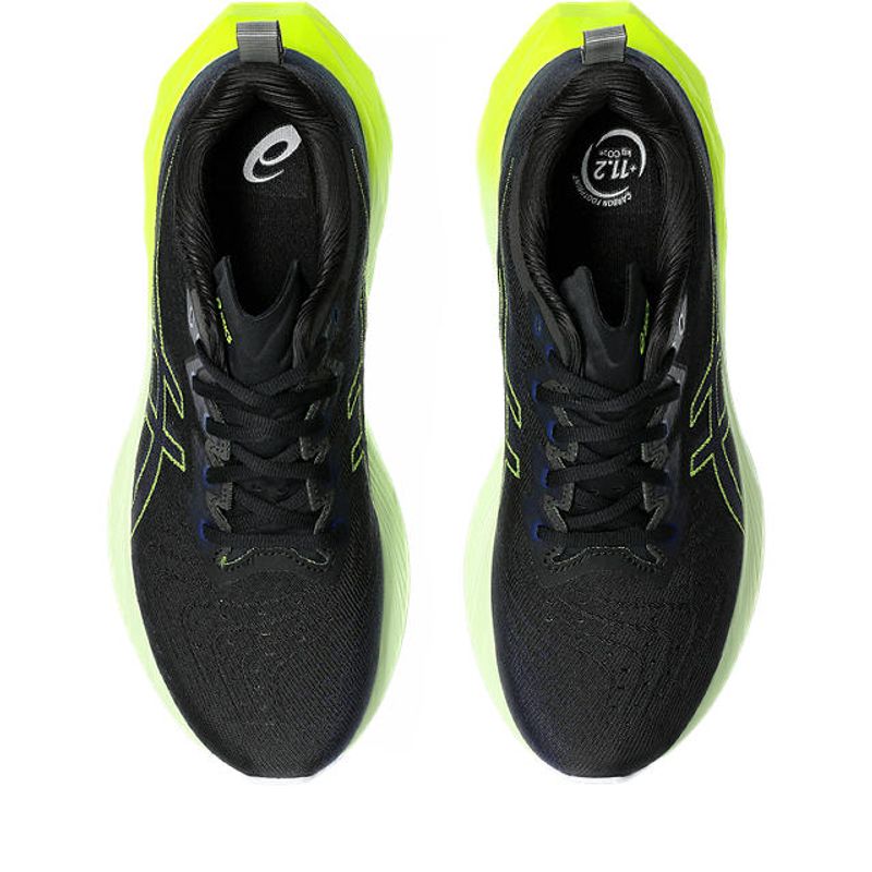 Tenis-asics-para-hombre-Novablast-4-para-correr-color-amarillo.-Capellada