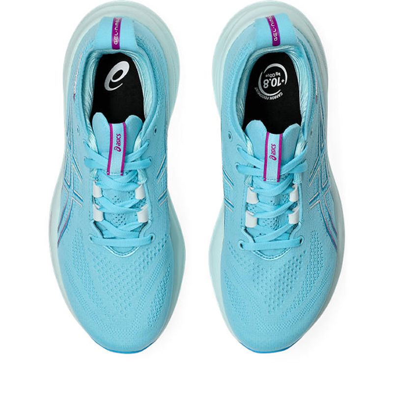 Tenis-asics-para-mujer-Gel-Nimbus-26-para-correr-color-azul.-Capellada