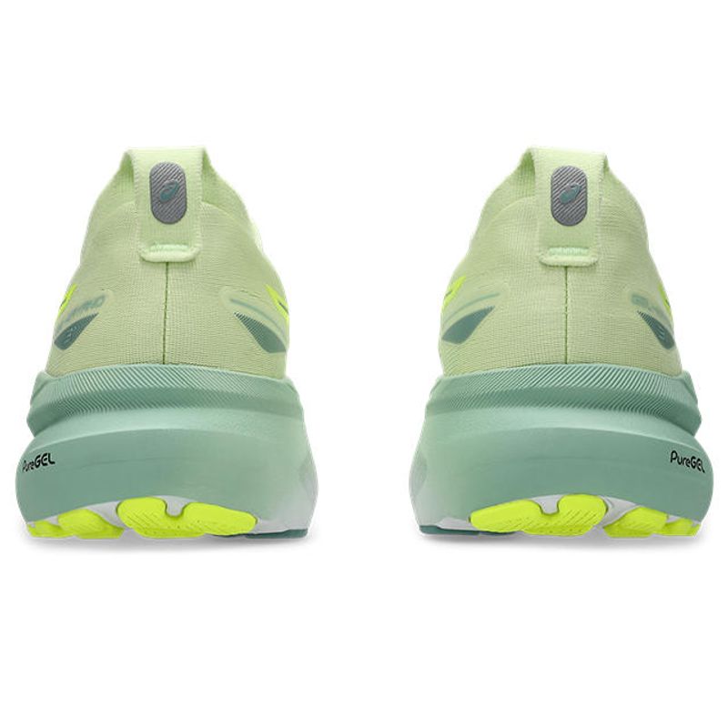 Tenis-asics-para-mujer-Gel-Kayano-31-para-correr-color-verde.-Talon
