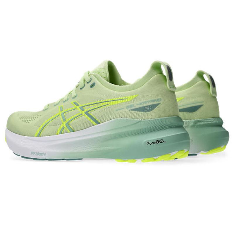 Tenis-asics-para-mujer-Gel-Kayano-31-para-correr-color-verde.-Detalle-1