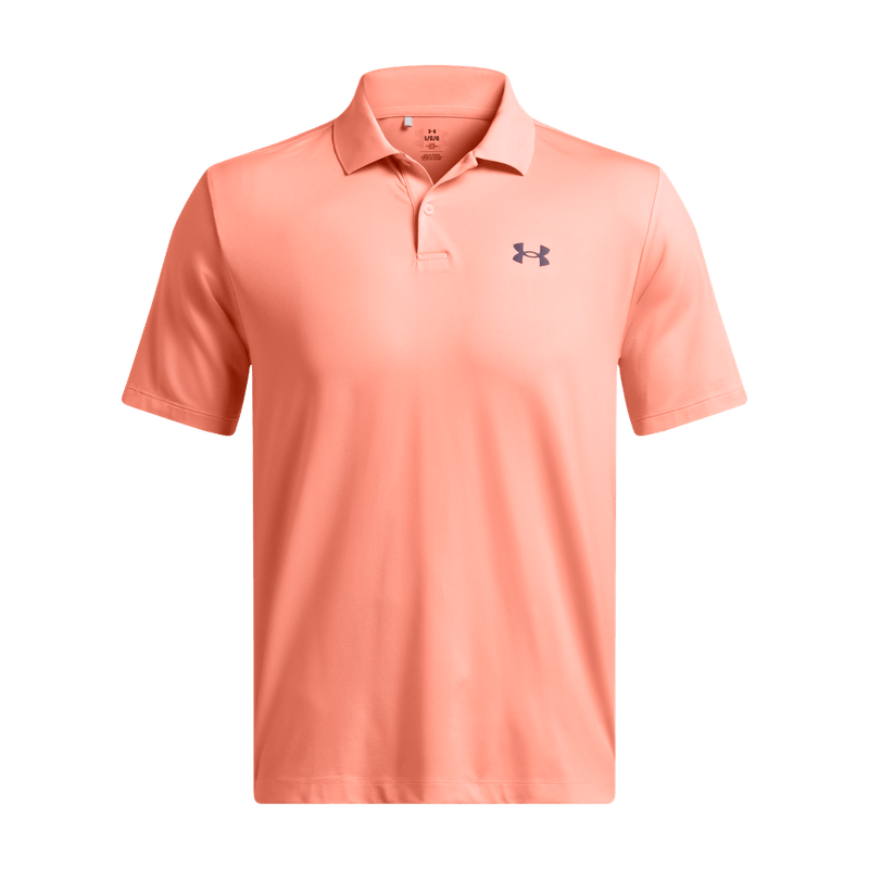 Polo-under-armour-para-hombre-Ua-Performance-3.0--Polo-para-golf-color-naranja.-Frente-Sin-Modelo