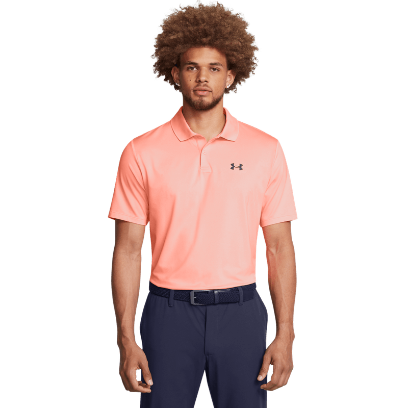 Polo-under-armour-para-hombre-Ua-Performance-3.0--Polo-para-golf-color-naranja.-Frente-Sin-Modelo