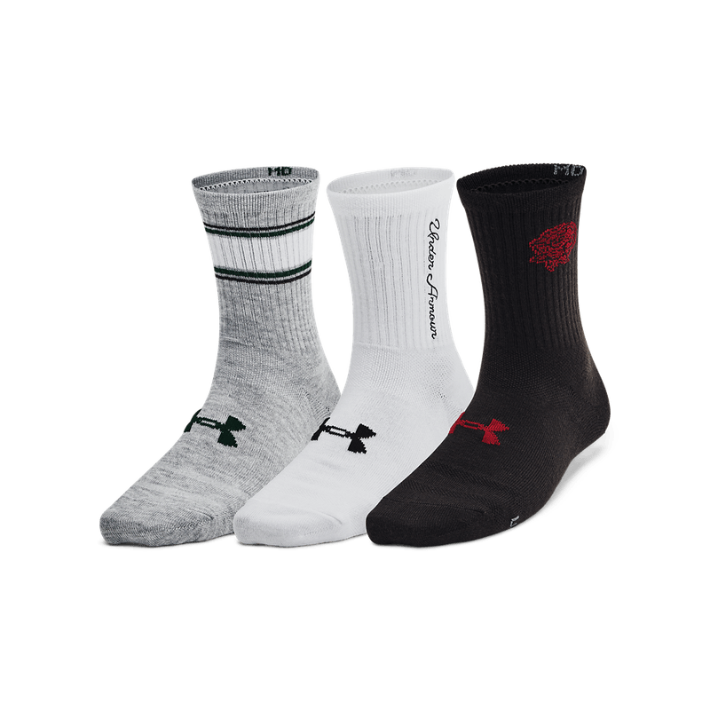 Medias-under-armour-para-mujer-Ua-Essential-Nv-Mid-Crew-3Pk-para-entrenamiento-color-blanco.-Pack-De-Medias