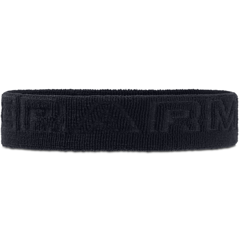 Banda-under-armour-para-hombre-Wordmark-Terry-Headband-para-entrenamiento-color-negro.-Reverso-Sin-Modelo