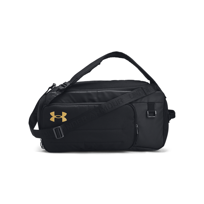 Maletin-under-armour-para-hombre-Ua-Contain-Duo-Sm-Bp-Duffle-para-entrenamiento-color-negro.-Frente-Sin-Modelo