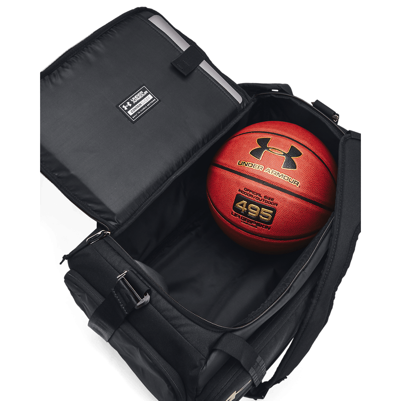 Maletin-under-armour-para-hombre-Ua-Contain-Duo-Sm-Bp-Duffle-para-entrenamiento-color-negro.-Almacenamiento