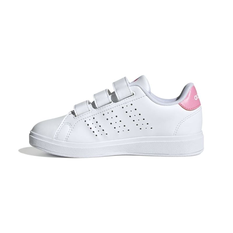 Tenis-adidas-para-niño-Advantage-Base-2.0-para-moda-color-blanco.-Lateral-Interna-Izquierda
