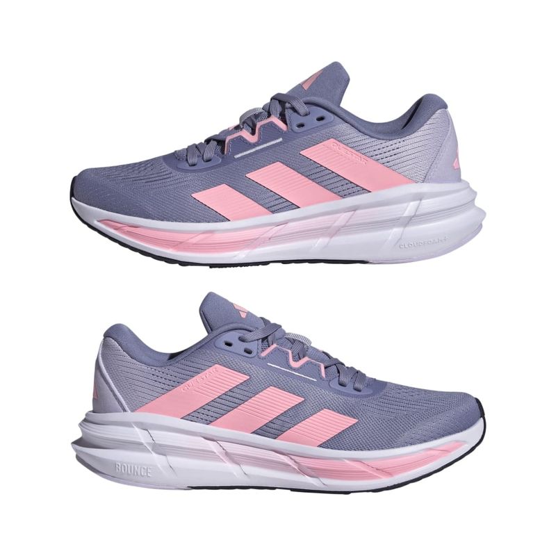 Tenis-adidas-para-mujer-Questar-3-W-para-correr-color-morado.-Par-Alineados