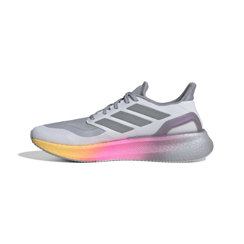Tenis-adidas-para-hombre-Pureboost-5-para-correr-color-blanco.-Lateral-Interna-Izquierda