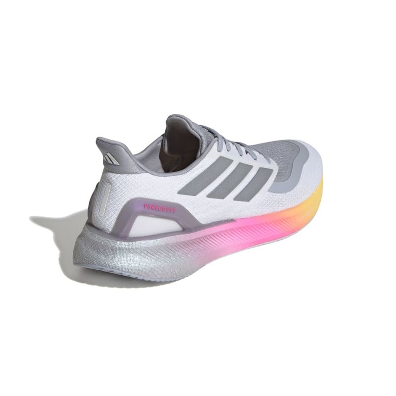 Tenis-adidas-para-hombre-Pureboost-5-para-correr-color-blanco.-Talon