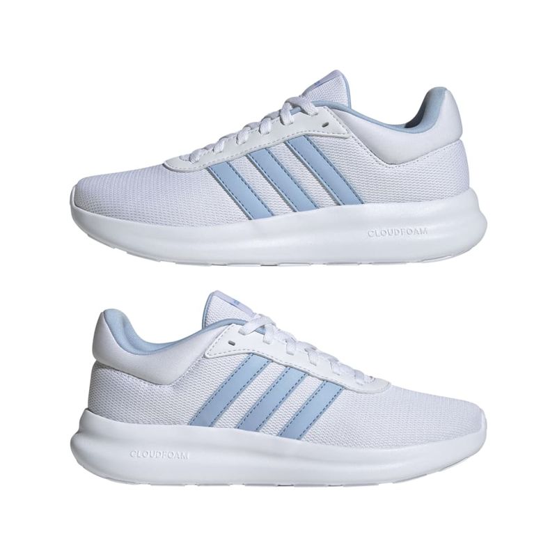 Tenis-adidas-para-mujer-Lite-Racer-4.0-para-moda-color-blanco.-Par-Alineados