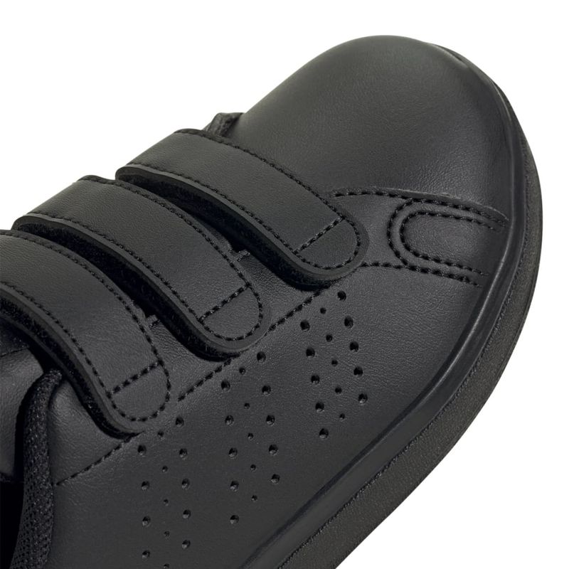 Tenis-adidas-para-niño-Advantage-Base-2.0-para-moda-color-negro.-Detalle-1