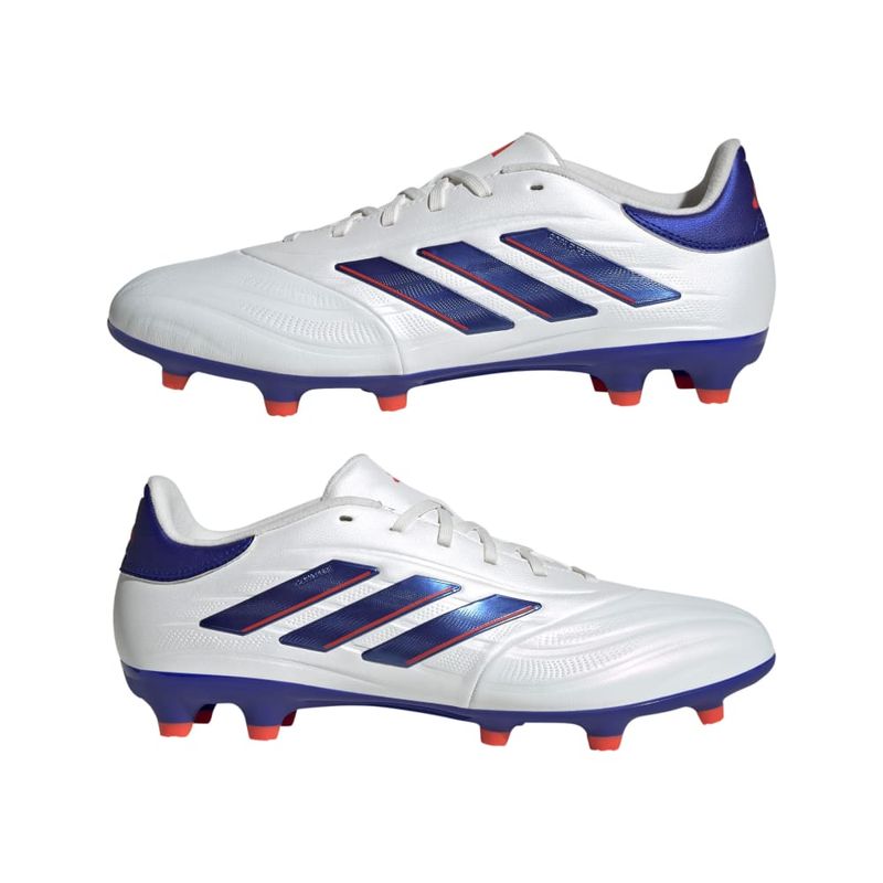 Guayos-adidas-para-hombre-Copa-Pure-2-League-Fg-para-futbol-color-blanco.-Par-Alineados