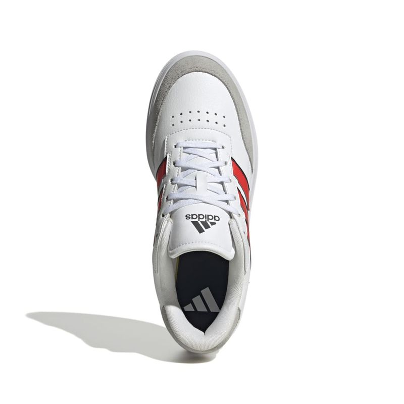 Tenis-adidas-para-hombre-Courtblock-para-moda-color-blanco.-Capellada