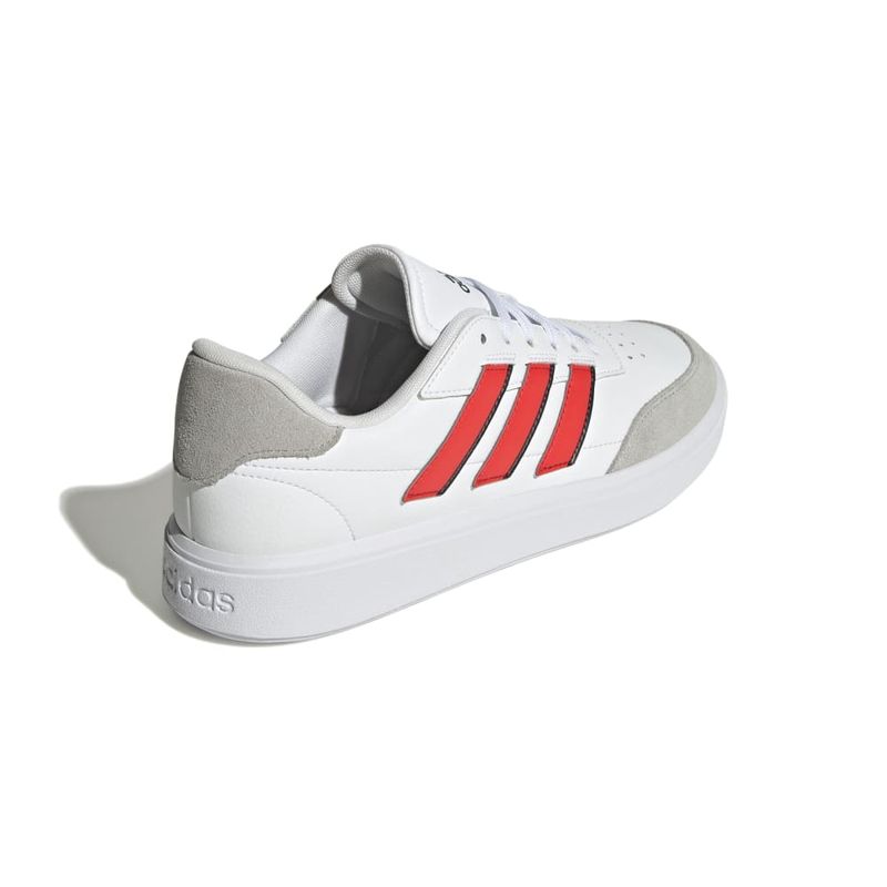 Tenis-adidas-para-hombre-Courtblock-para-moda-color-blanco.-Talon