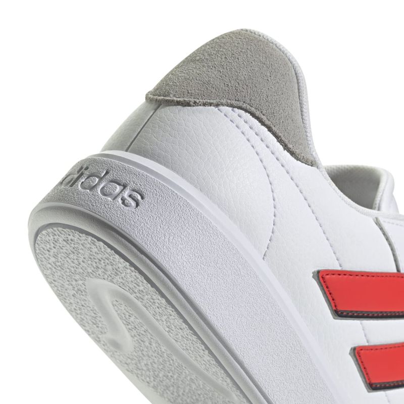 Tenis-adidas-para-hombre-Courtblock-para-moda-color-blanco.-Detalle-2