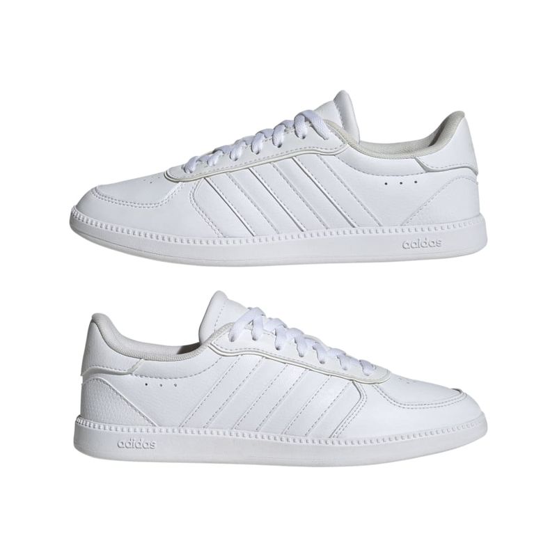 Tenis-adidas-para-mujer-Breaknet-Sleek-para-moda-color-blanco.-Par-Alineados