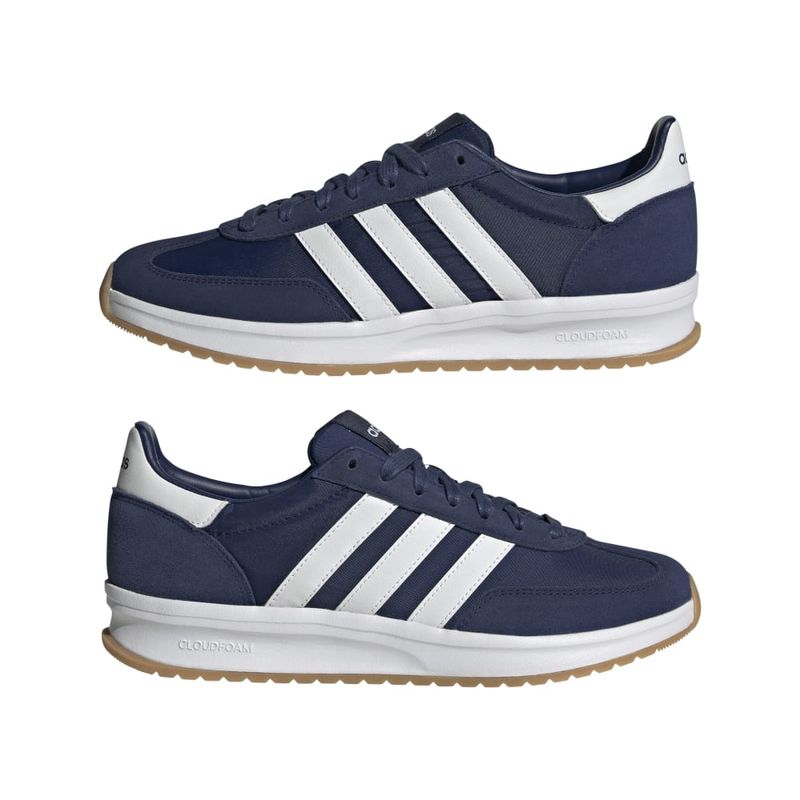 Tenis-adidas-para-hombre-Run-72-para-moda-color-azul.-Par-Alineados