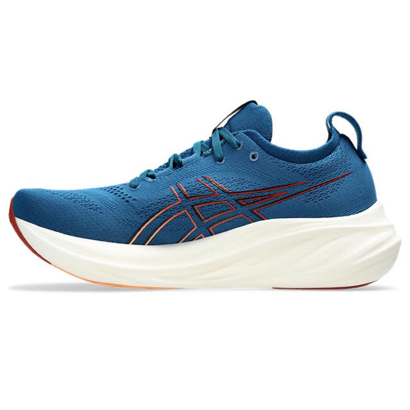 Tenis-asics-para-hombre-Gel-Nimbus-26-para-correr-color-azul.-Lateral-Externa-Izquierda