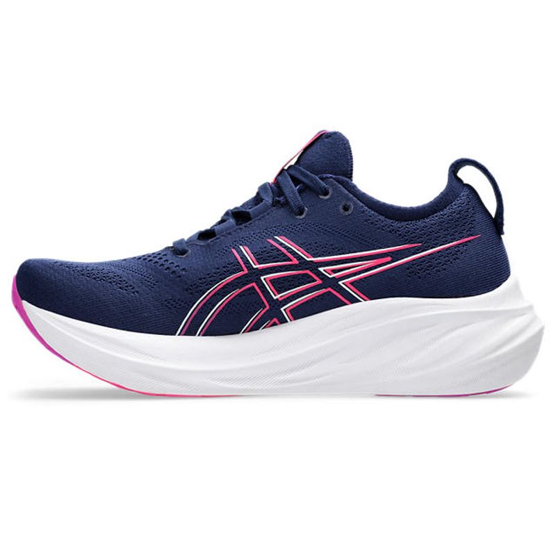 Tenis-asics-para-mujer-Gel-Nimbus-26-para-correr-color-azul.-Lateral-Externa-Izquierda