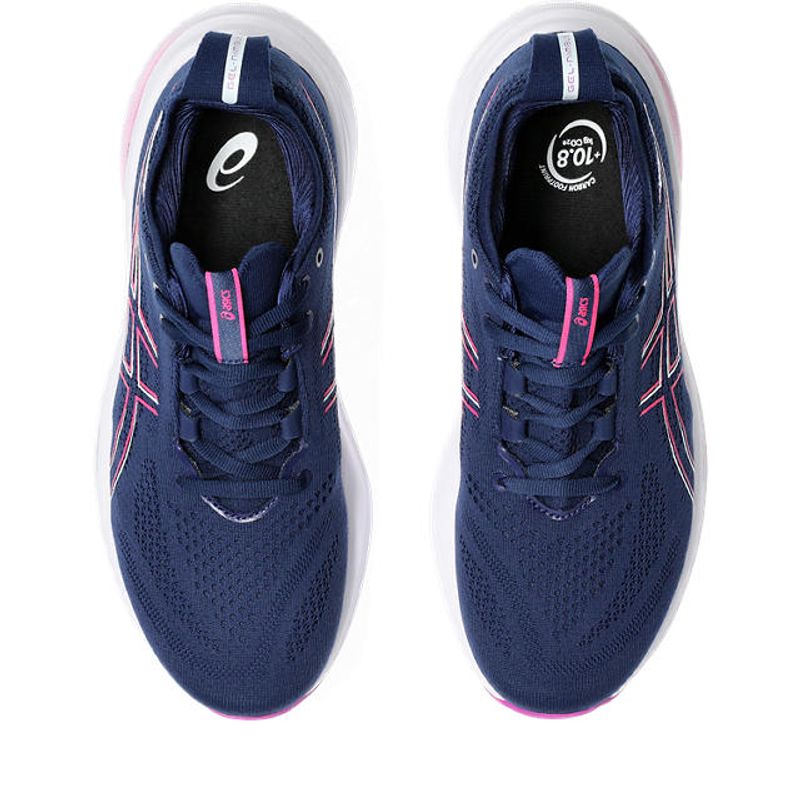 Tenis-asics-para-mujer-Gel-Nimbus-26-para-correr-color-azul.-Capellada