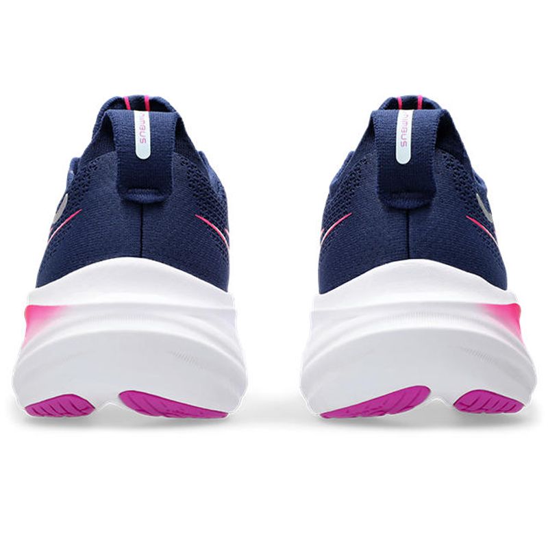 Tenis-asics-para-mujer-Gel-Nimbus-26-para-correr-color-azul.-Talon