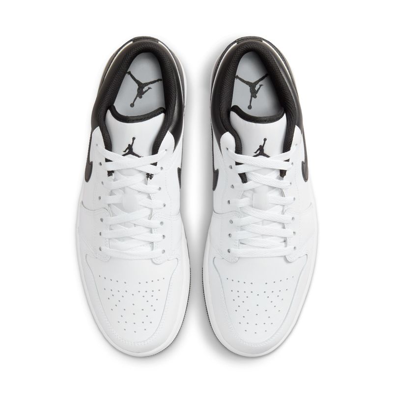Tenis-nike-para-hombre-Air-Jordan-1-Low-para-moda-color-blanco.-Capellada