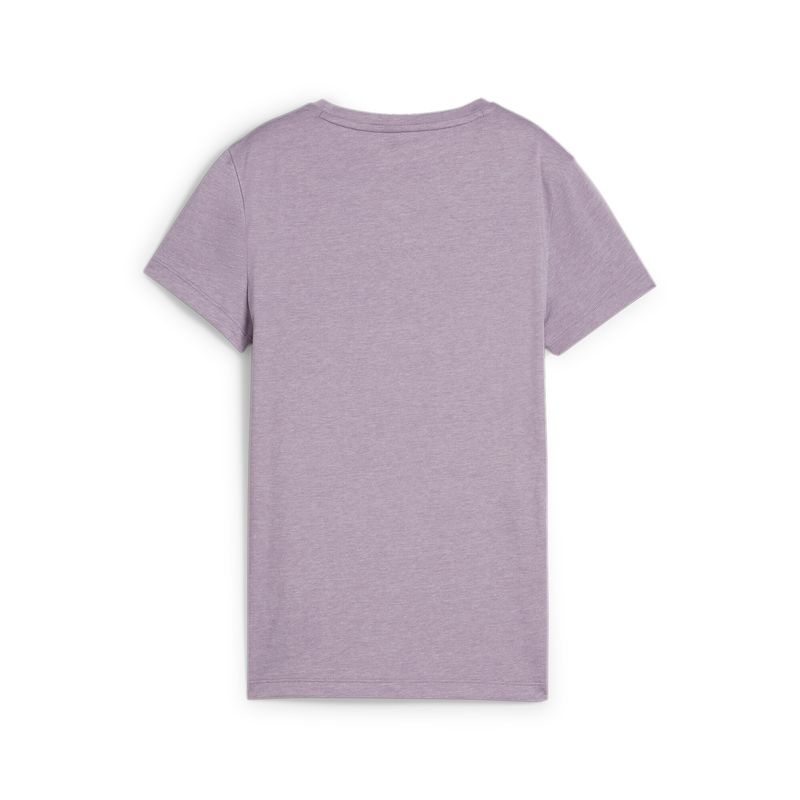 Camiseta-Manga-Corta-puma-para-mujer-Ess-Logo-Heather-Tee-W-para-moda-color-morado.-Reverso-Sin-Modelo