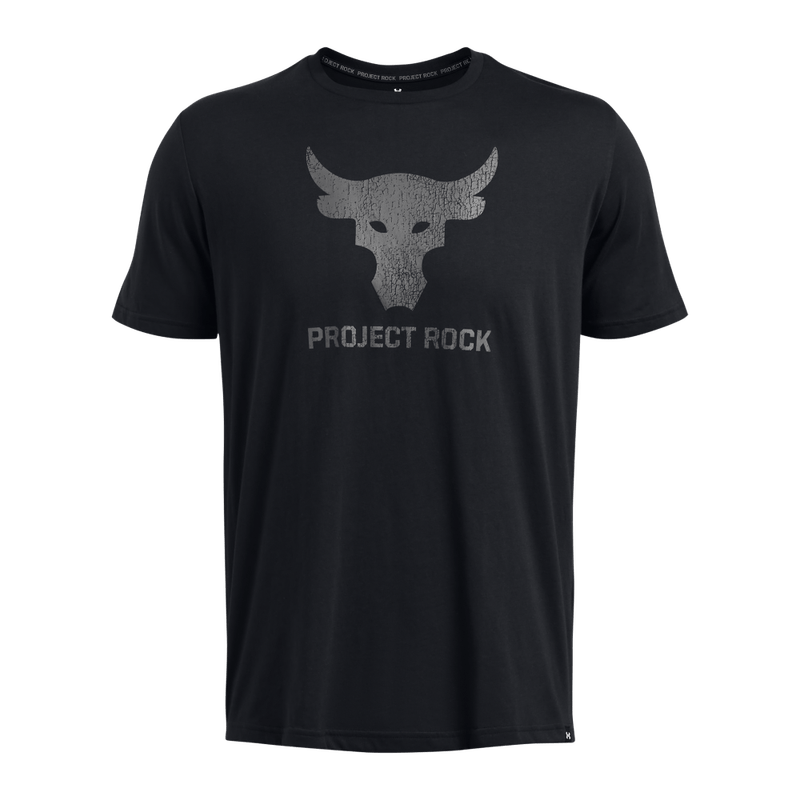 Camiseta-Manga-Corta-under-armour-para-hombre-Ua-Pjt-Rck-Payoff-Graphc-Ss-para-entrenamiento-color-negro.-Frente-Sin-Modelo