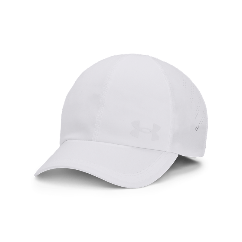 Gorra-under-armour-para-mujer-W-Iso-Chill-Launch-Adj-para-correr-color-blanco.-Frente-Sin-Modelo
