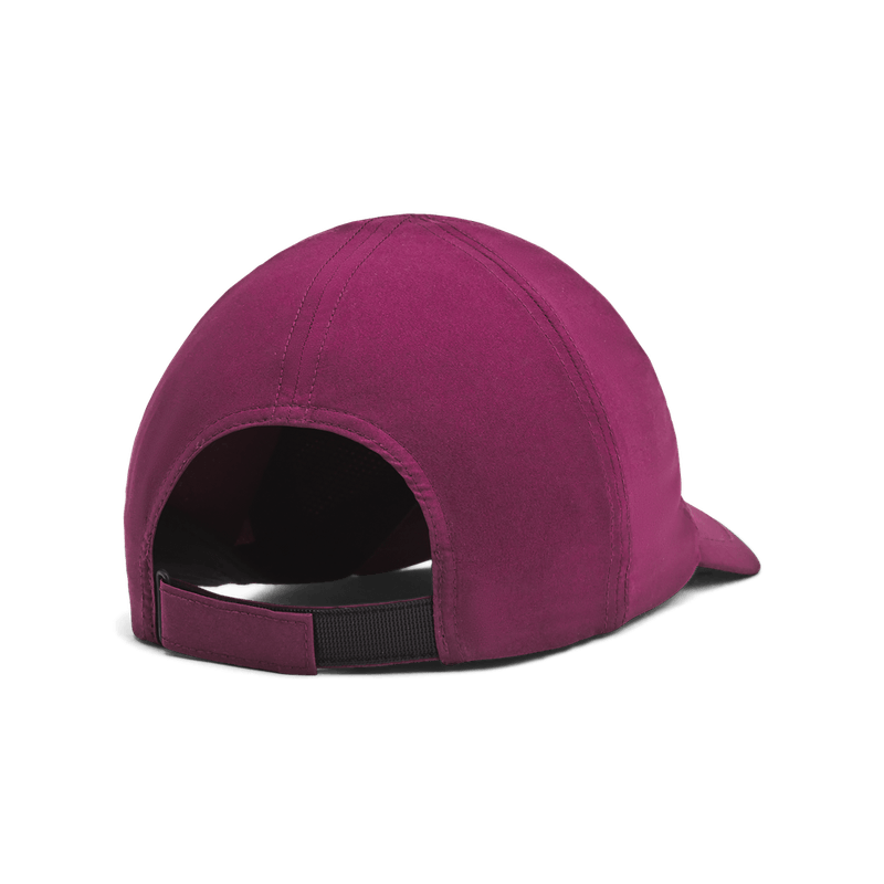 Gorra-under-armour-para-mujer-W-Launch-Adj-para-correr-color-morado.-Reverso-Sin-Modelo