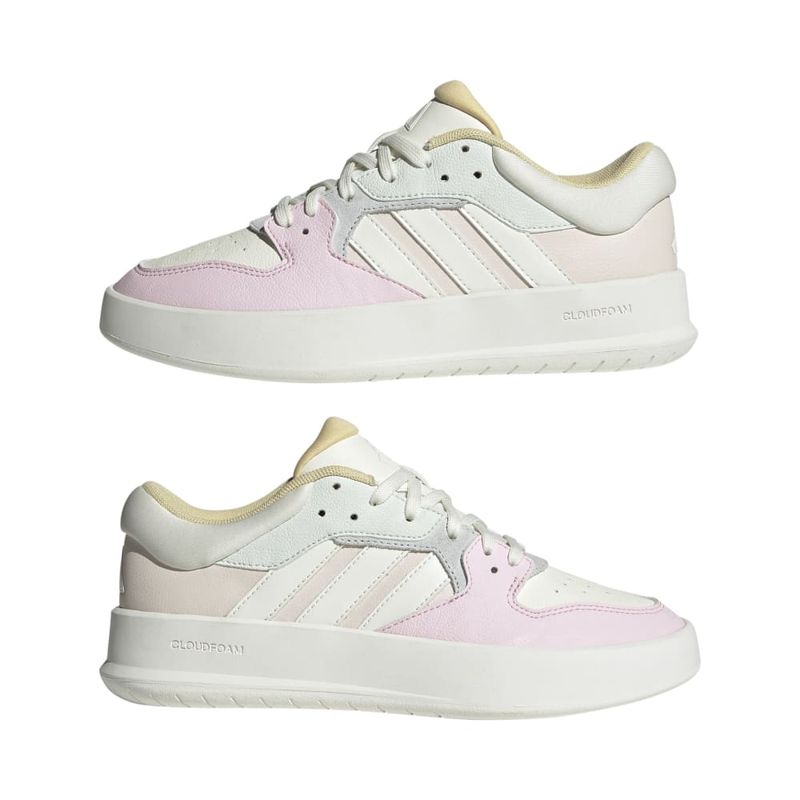 Tenis-adidas-para-mujer-Court-24-para-moda-color-rosado.-Par-Alineados