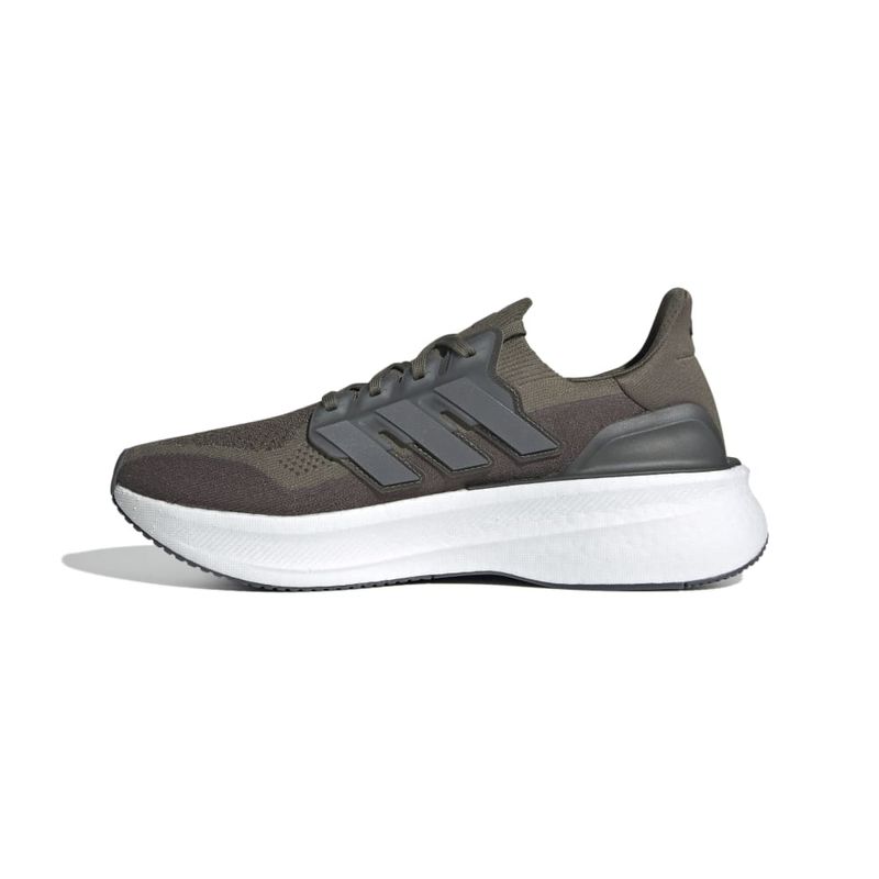 Tenis-adidas-para-hombre-Ultraboost-5-para-correr-color-verde.-Lateral-Interna-Izquierda