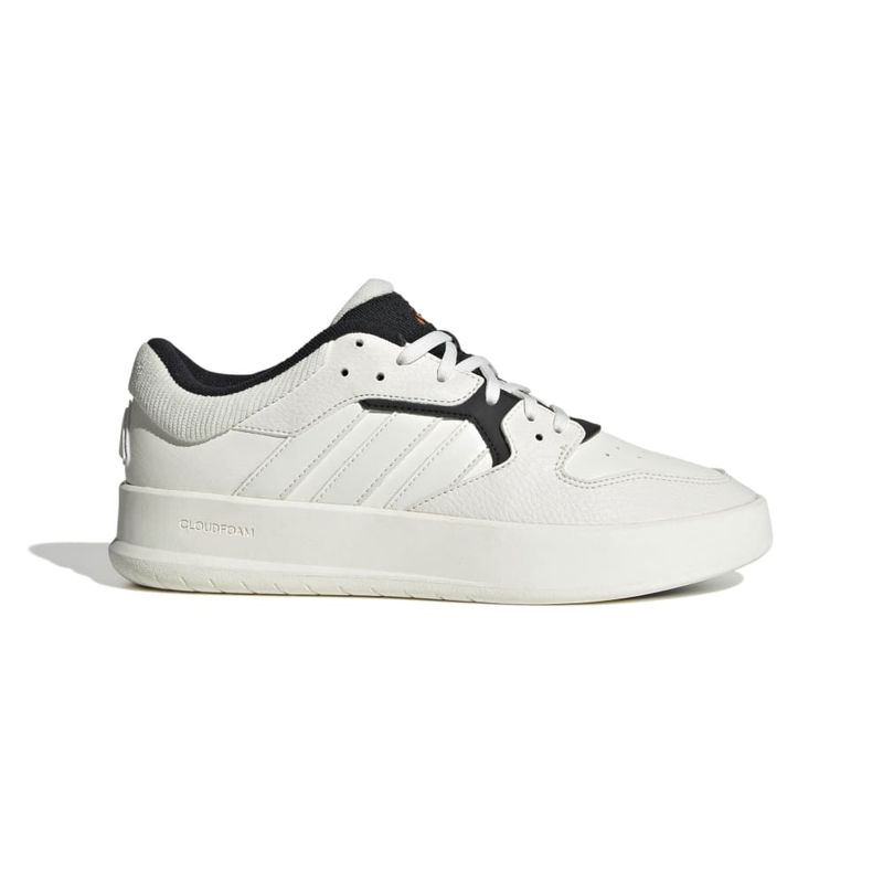 Tenis-adidas-para-hombre-Court-24-para-moda-color-blanco.-Lateral-Externa-Derecha