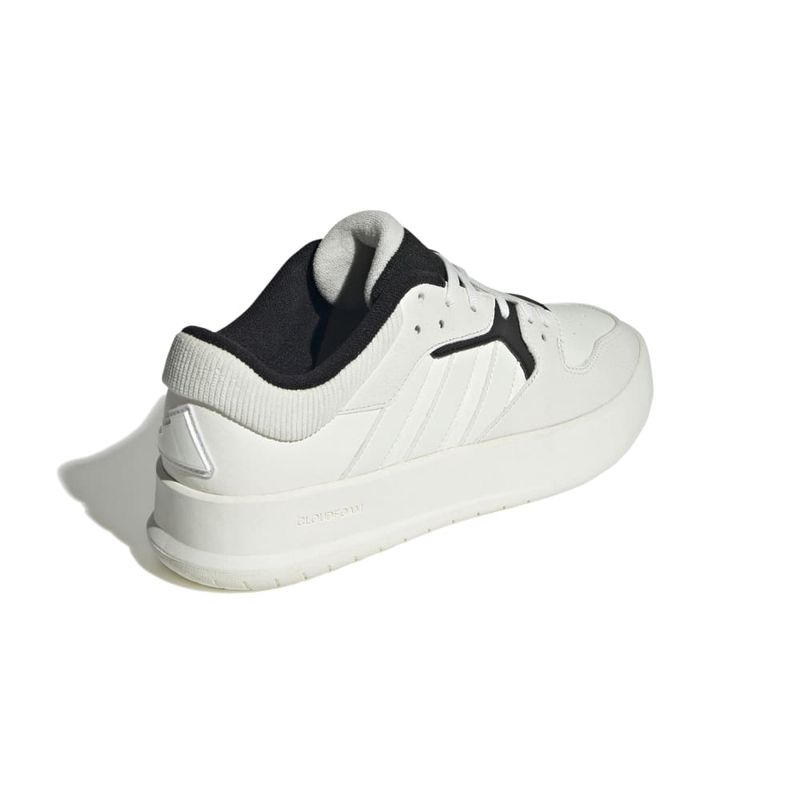 Tenis-adidas-para-hombre-Court-24-para-moda-color-blanco.-Talon
